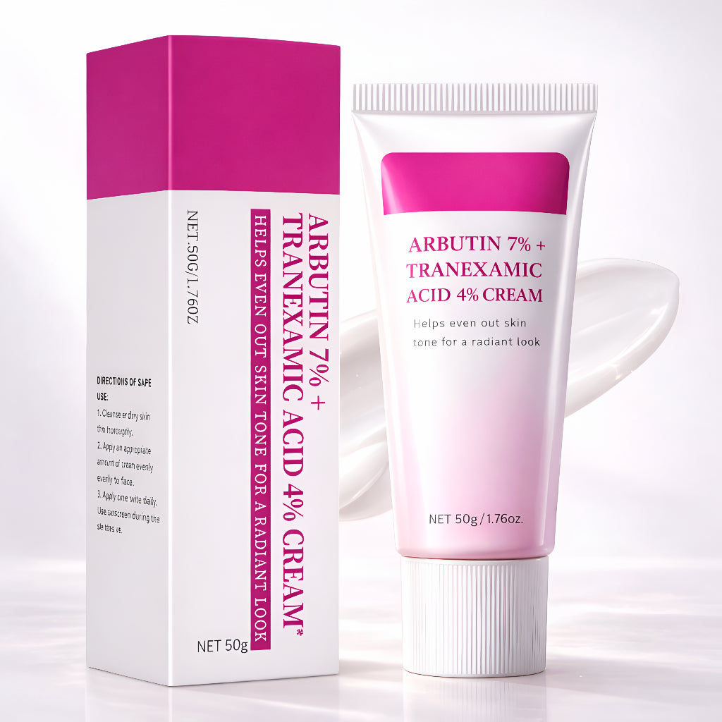 Crema antimanchas con arbutina y ácido tranexámico – Ilumina y unifica el tono