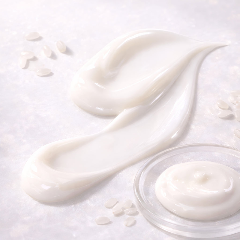 Rutina facial hidratante de arroz y ceramidas